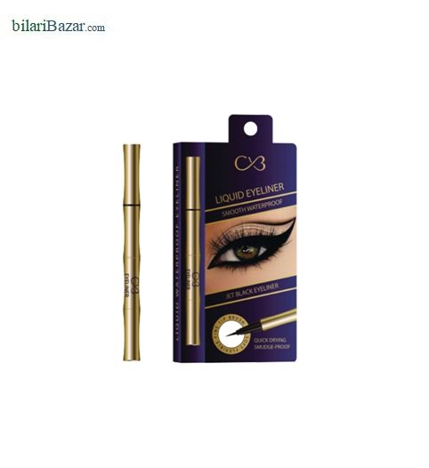 CVB Liquid Eyeliner Smooth Waterproof Jet Black Eyeliner 1.2 gm