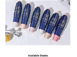CVB Highlighter stick + spounge Pack of six pcs (six shades)