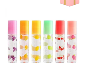 Hilary Rhoda Lip Oil, Glossy Finish Transparent 6 Pcs Gift pack