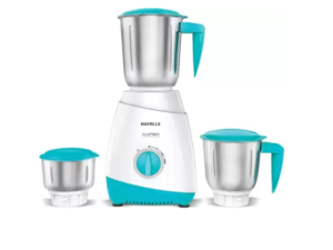 Havells Aspro Plus 550W White & Light Blue Mixer Grinder With 3 Jars
