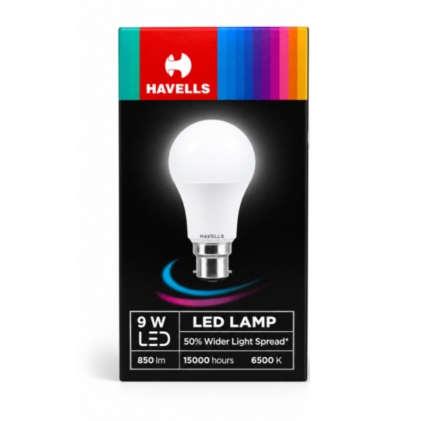 Havells 9W LED Bulb B22 Cool Day Light 6500K (850 Lumens) | Pack of 4