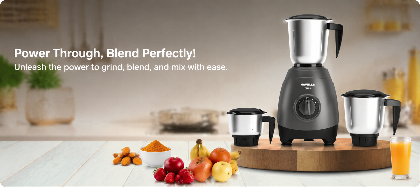 Havells Zello Mixer Grinder Banner
